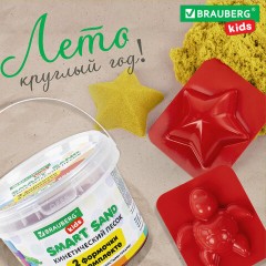 Песок для лепки кинетический BRAUBERG KIDS, желтый, 500 г, 2 формочки, ведерко, 665091 Песок для лепки кинетический BRAUBERG KIDS, желтый, 500 г, 2 формочки, ведерко, 665091 - фото 14