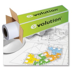Бумага широкоформатная 594 мм х 100 м х втулка 50,8 мм, 80 г/м2, CIE 161-172%, EVOLUTION EXTRA, 2150090 Бумага широкоформатная 594 мм х 100 м х втулка 50,8 мм, 80 г/м2, CIE 161-172%, EVOLUTION EXTRA, 2150090 - фото 2