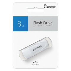 Флеш-диск 8 GB SMARTBUY Scout USB 2.0, белый, SB008GB2SCW - фото 10