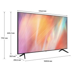 Телевизор SAMSUNG UE50AU7101, 50" (127 см), 3840x2160, 4K, 16:9, SmartTV, WiFi, Bluetooth, черный, 3219218 Телевизор SAMSUNG UE50AU7101, 50" (127 см), 3840x2160, 4K, 16:9, SmartTV, WiFi, Bluetooth, черный, 3219218 - фото 18