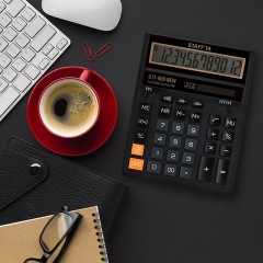 Калькулятор настольный STAFF STF-888-New (202x158 мм), 12 разрядов, двойное питание, черный, 273831 - фото 8