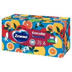 Салфетки косметические 2-слойные в картонном коробе, 250 штук, ZEMMA/ZEWA Everyday, 86791 - фото 12