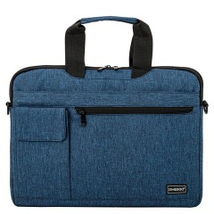Сумка портфель HEIKKI NOVATION (ХЕЙКИ) с отделением для ноутбука 13-14", багажная лента, синяя, 28х38х3 см, 272593 - фото 2