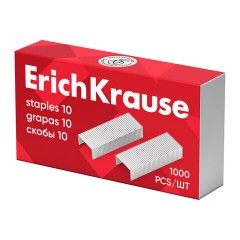 Скобы для степлера №10, 1000 штук, ERICH KRAUSE, до 20 листов, 1188 - фото 4