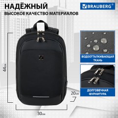 Рюкзак BRAUBERG FUNCTIONAL с отделением для ноутбука, 2 отделения, карман-антивор, Safe, 44х30х20 см, 272574 Рюкзак BRAUBERG FUNCTIONAL с отделением для ноутбука, 2 отделения, карман-антивор, Safe, 44х30х20 см, 272574 - фото 20