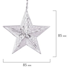 Электрогирлянда-занавес комнатная "Фигурки", 3х1 м, 120 LED, тёплый белый, 220 V, контроллер, ЗОЛОТАЯ СКАЗКА, 591361 Электрогирлянда-занавес комнатная "Фигурки", 3х1 м, 120 LED, тёплый белый, 220 V, контроллер, ЗОЛОТАЯ СКАЗКА, 591361 - фото 7