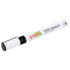 Маркер-краска лаковый (paint marker) 2-4 мм, ЧЕРНЫЙ, НИТРО-ОСНОВА, STAFF PROFIT, для любых поверхностей, 152578 - фото 6