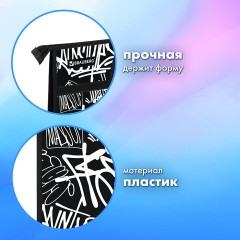 Папка для рисунков и чертежей с ручками BRAUBERG А3, пластик, молния сверху, "Graffiti", 272233 Папка для рисунков и чертежей с ручками BRAUBERG А3, пластик, молния сверху, "Graffiti", 272233 - фото 7