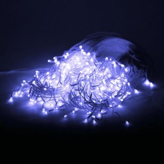 Электрогирлянда-бахрома уличная 25х0,7 м, 400 LED, холодный белый, 220 V, контроллер, ЗОЛОТАЯ СКАЗКА, 592552 - фото 6