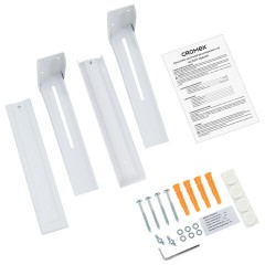 Кронштейн-крепление для СВЧ, нагрузка до 35 кг, CROMEX (КРОМЕКС) K-112, регулировка до 42 см, белый, 457879 - фото 2