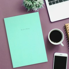 Блокнот БОЛЬШОЙ ФОРМАТ 200х290 мм, А4, 80 л., твердый, клетка, BRAUBERG "Minimal", мятный, 116435 Блокнот БОЛЬШОЙ ФОРМАТ 200х290 мм, А4, 80 л., твердый, клетка, BRAUBERG "Minimal", мятный, 116435 - фото 6