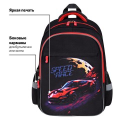 Рюкзак BRAUBERG FAVOUR, 2 отделения, 3 кармана, "Moon car", 40х29х15 см, 273123 - фото 12