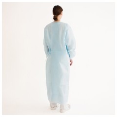 Халат хирургический стерильный 140 см, 52-54 р., манжета, спанбонд 25 г/м2, ГЕКСА, голубой Халат хирургический стерильный 140 см, 52-54 р., манжета, спанбонд 25 г/м2, ГЕКСА, голубой - фото 3