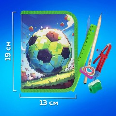 Пенал ПИФАГОР, 1 отделение, 1 откидная планка, полиэстер, 19х13 см, "Football match", 273476 Пенал ПИФАГОР, 1 отделение, 1 откидная планка, полиэстер, 19х13 см, "Football match", 273476 - фото 12