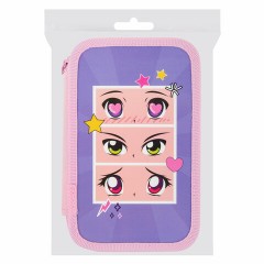 Пенал ПИФАГОР, 3 отделения, ламинированный картон, 19х11 см, "Anime eyes", 272251 Пенал ПИФАГОР, 3 отделения, ламинированный картон, 19х11 см, "Anime eyes", 272251 - фото 7