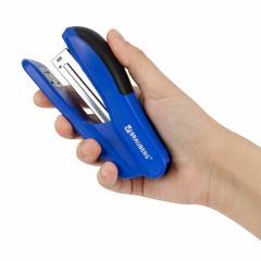 Степлер №24/6, 26/6 BRAUBERG "SX-39", до 25 листов, синий, 228591 - фото 6