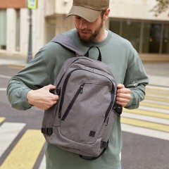 Рюкзак BRAUBERG URBAN универсальный, с отделением для ноутбука, USB-порт, "Charge", серый, 46х31х15 см, 271655 Рюкзак BRAUBERG URBAN универсальный, с отделением для ноутбука, USB-порт, "Charge", серый, 46х31х15 см, 271655 - фото 18
