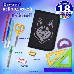 Пенал BRAUBERG, 1 отделение, полиэстер, 21х14 см, "Husky", 271532 Пенал BRAUBERG, 1 отделение, полиэстер, 21х14 см, "Husky", 271532 - фото 9