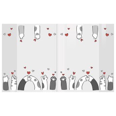 Обложки "PAWS" для тетрадей и дневников, КОМПЛЕКТ 10 шт., ПЛОТНЫЕ, 210х350 мм, 110 мкм, FUNSTER (ФАНСТЕР), 274086