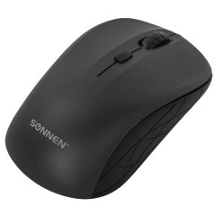 Мышь беспроводная SONNEN V-111, USB, 800/1200/1600 dpi, 4 кнопки, оптическая, черная, 513518 Мышь беспроводная SONNEN V-111, USB, 800/1200/1600 dpi, 4 кнопки, оптическая, черная, 513518 - фото 2