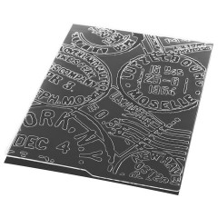 Клише для тиснения 3D "Печати" для Машинки для тиснения ОС-5, 108х146 мм, ОСТРОВ СОКРОВИЩ, 663805, 862-033 - фото 2