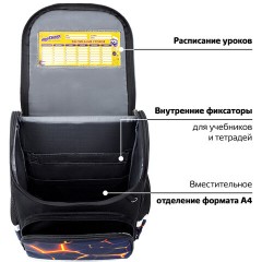 Ранец ЮНЛАНДИЯ WISE, 1 отделение, 3 кармана, устойчивое дно, Volcano split, 37х29х15 см, 273162 Ранец ЮНЛАНДИЯ WISE, 1 отделение, 3 кармана, устойчивое дно, Volcano split, 37х29х15 см, 273162 - фото 16