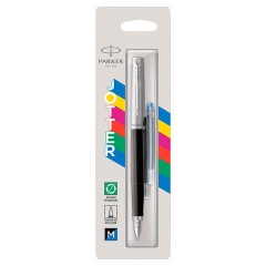 Ручка перьевая PARKER "Jotter Originals Black Chrome CT", корпус черный, детали из нержавеющей стали, синяя, 2096430 - фото 5