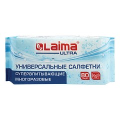Салфетки СУПЕРВПИТЫВАЮЩИЕ СУХИЕ универсальные, 80 штук, 20х20 см, диспенсер, 100% ВИСКОЗА, LAIMA ULTRA, 700993 - фото 7