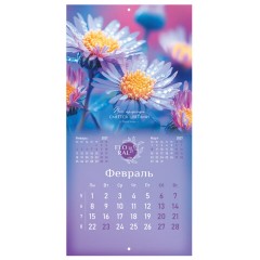 Календарь настенный перекидной 2027 г., BRAUBERG, 12 листов, 28,5х57 см, "Floral", 118425 - фото 7