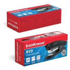 Степлер №24/6 ERICH KRAUSE "Eco", до 30 листов, черный, 28235 - фото 3