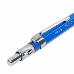 Карандаш механический 0,5 мм + грифели HB 24 штуки на блистере, BRAUBERG "METALLIC-X 05", металлические детали, 181965 - фото 10
