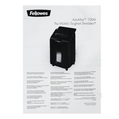 Уничтожитель (шредер) FELLOWES AUTOMAX 100M, 4 уровень секретности, фрагменты 4х10 мм, 100 листов, корзина 23 литра, FS-462, FS-46292 Уничтожитель (шредер) FELLOWES AUTOMAX 100M, 4 уровень секретности, фрагменты 4х10 мм, 100 листов, корзина 23 литра, FS-462, FS-46292 - фото 10