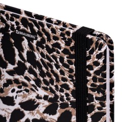 Блокнот с резинкой в клетку 96 л., А5 145х203 мм, твердая обложка, BRAUBERG," Leopard", 115535 Блокнот с резинкой в клетку 96 л., А5 145х203 мм, твердая обложка, BRAUBERG," Leopard", 115535 - фото 4