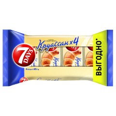 Круассан 7DAYS с кремом "Ваниль" 3+1, 260 г (65 г х 4 шт.), 69919 - фото 2