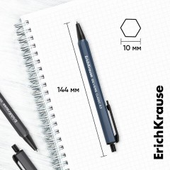 Ручка шариковая автоматическая ERICH KRAUSE "Severe Matic Classic", СИНЯЯ, корпус ассорти, 61098 - фото 2