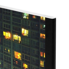 Тетрадь А4 96 л. BRAUBERG, на сшивке с корешком, клетка, обложка картон, "Многоэтажки", 405285 - фото 3