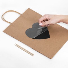 Пакет подарочный КОМПЛЕКТ 7 шт., 26x13x32 см, скретч-слой + стилус, "Heart on Kraft", ЗОЛОТАЯ СКАЗКА, 591971 Пакет подарочный КОМПЛЕКТ 7 шт., 26x13x32 см, скретч-слой + стилус, "Heart on Kraft", ЗОЛОТАЯ СКАЗКА, 591971 - фото 7