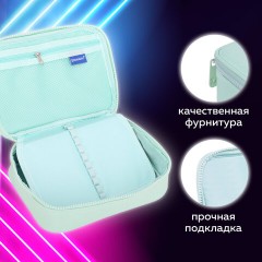 Пенал-косметичка BRAUBERG БОЛЬШОЙ, 1 отделение, 1 откидная планка, ткань, 21x15x6 см, "Mint", 270705 Пенал-косметичка BRAUBERG БОЛЬШОЙ, 1 отделение, 1 откидная планка, ткань, 21x15x6 см, "Mint", 270705 - фото 10