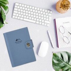 Ежедневник-органайзер недатированный B5 167х240 мм, BRAUBERG "Nova", под кожу, 160 л., голубой, 116201 - фото 7