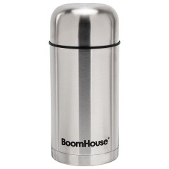 Термос 1 л для еды/напитков с широким горлом, BOOMHOUSE (БУМХАУС) WIDE, нержавеющая сталь SUS304, серебристый, 700320 - фото 2
