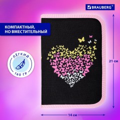 Пенал BRAUBERG, 1 отделение, полиэстер, 21х14 см, "Shining heart", 272326 Пенал BRAUBERG, 1 отделение, полиэстер, 21х14 см, "Shining heart", 272326 - фото 12