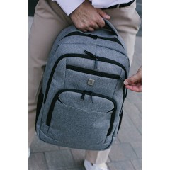 Рюкзак HEIKKI SECURE (ХЕЙКИ) универсальный, отделение для ноутбука, серый, 46x31x19 см, 273895 - фото 14
