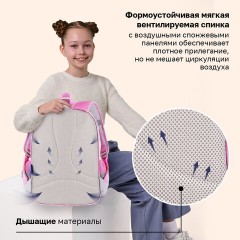Рюкзак BRAUBERG FAVOUR, 2 отделения, 3 кармана, "Пушистые котята", 40х29х15 см, 271417 - фото 12