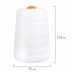Нить лавсановая для прошивки, БЕЛАЯ диаметр 1,5 мм, 500 м, ЛШ 460, BRAUBERG ORIGINAL, 608922 Нить лавсановая для прошивки, БЕЛАЯ диаметр 1,5 мм, 500 м, ЛШ 460, BRAUBERG ORIGINAL, 608922 - фото 6