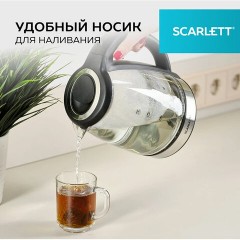 Чайник SCARLETT SC-EK27G88, 1,8 л, 1800 Вт, закрытый нагревательный элемент, стекло, черный - фото 14
