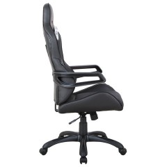 Кресло компьютерное BRABIX "Nitro GM-001", ткань, экокожа, черное, 531817 Кресло компьютерное BRABIX "Nitro GM-001", ткань, экокожа, черное, 531817 - фото 3