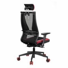 Кресло компьютерное МЕТТА "ErgoLife" 10 B2-170D, 2D-подголовник, экокожа/сетка, черное/красное Кресло компьютерное МЕТТА "ErgoLife" 10 B2-170D, 2D-подголовник, экокожа/сетка, черное/красное - фото 4
