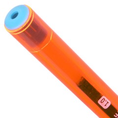 Ручки шариковые BRAUBERG X-30 ORANGE, КОМПЛЕКТ 12 шт., СИНИЕ, пишущий узел 1 мм, линия письма 0,5 мм, 144334 - фото 5