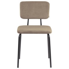 Стулья BRABIX "Dream CF-090", КОМПЛЕКТ 4 шт., черный каркас, ткань бежевая, 533251 - фото 3