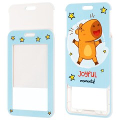 Бейдж вертикальный с 3D-печатью "Капибара" (85х54 мм), лента 45 см, СЛАЙДЕР, FUNSTER (ФАНСТЕР), 238829 - фото 5